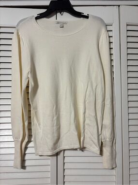 Cato Cream Knit Crewneck Sweater